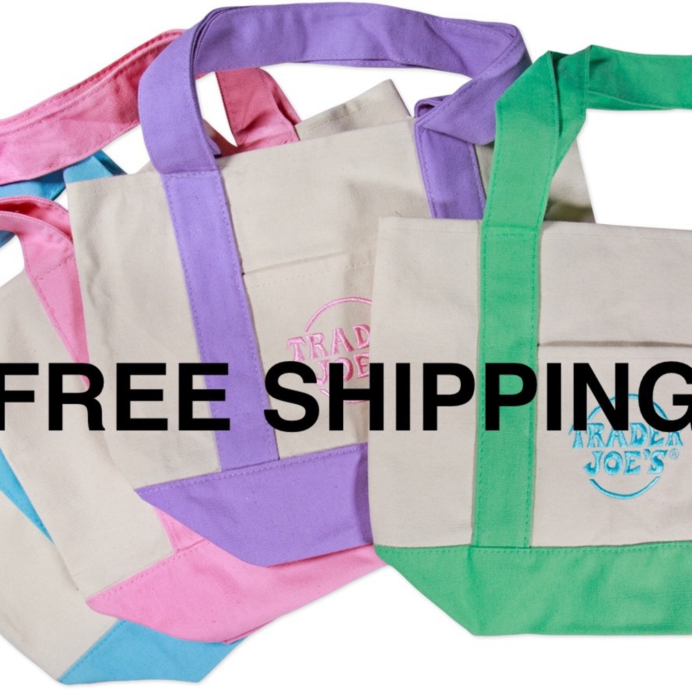 Trader Joe’s Mini Pastel Canvas Tote Bags
